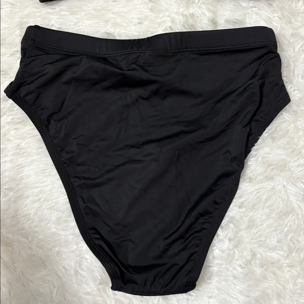 NWT Tempt Me Black 2 Piece Swim Set Size XXS
